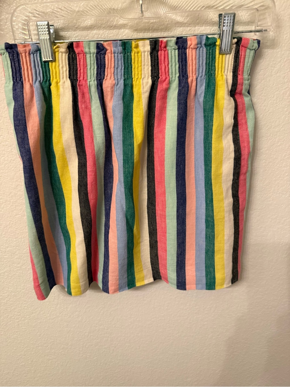 Women’s J. Crew Multicolor Stripe Elastic Waist Skirt